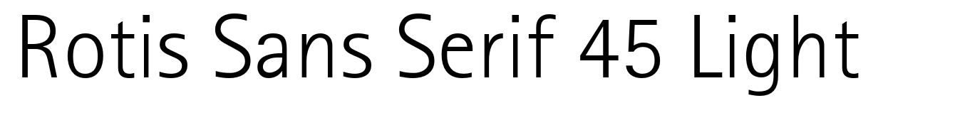 Rotis Sans Serif 45 Light